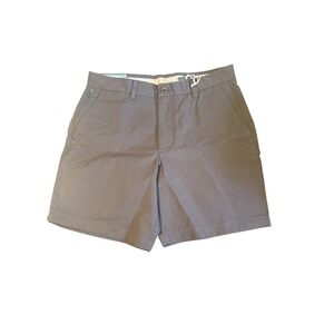 Vineyard Vines On The Go Shorts Size 30 Gray Cotton‎ Blend Flat Front Casual NWT